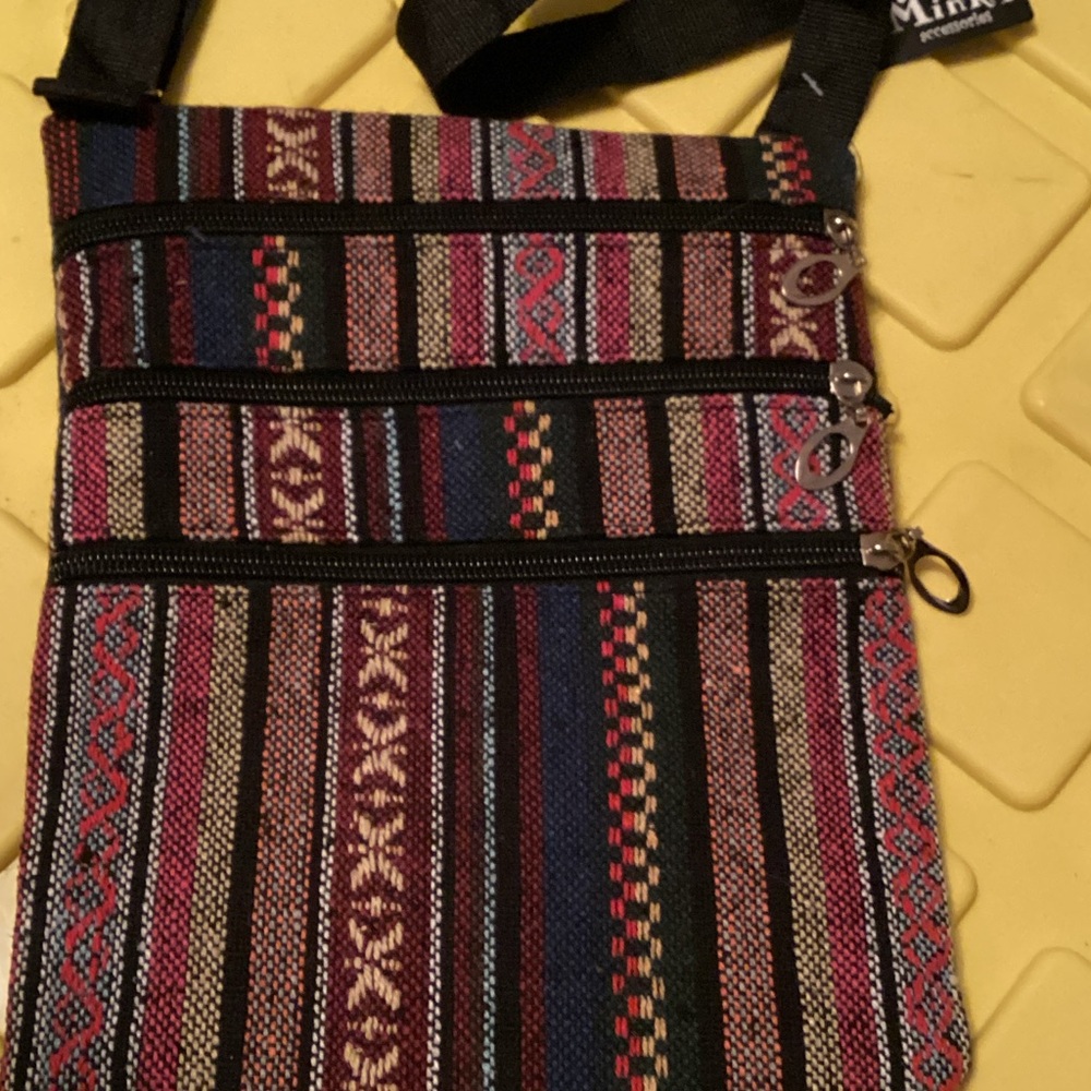 Minky Patterned Crossbody Bag